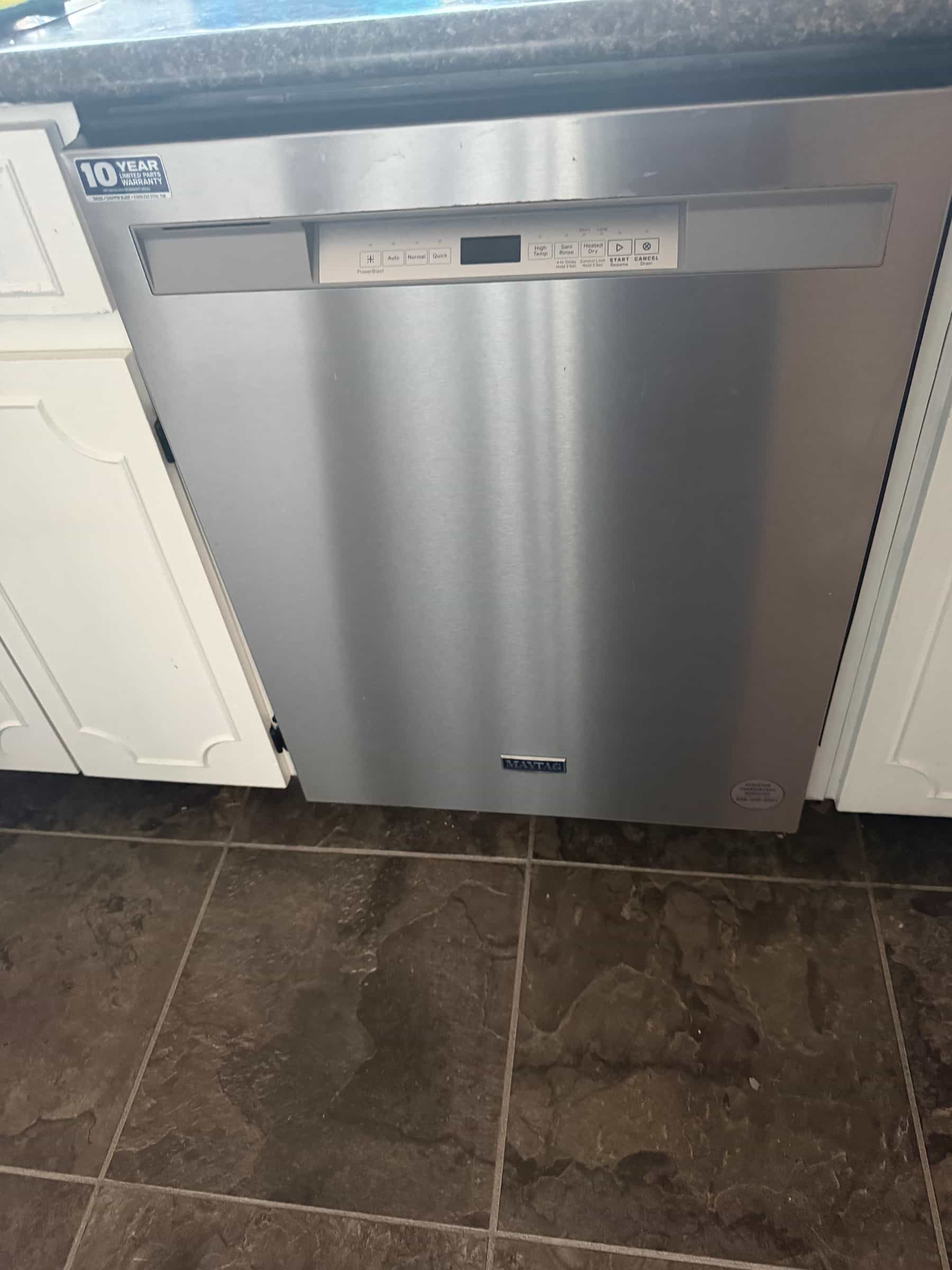 Dishwasher repaired and tested after leaking issue in Timberlea