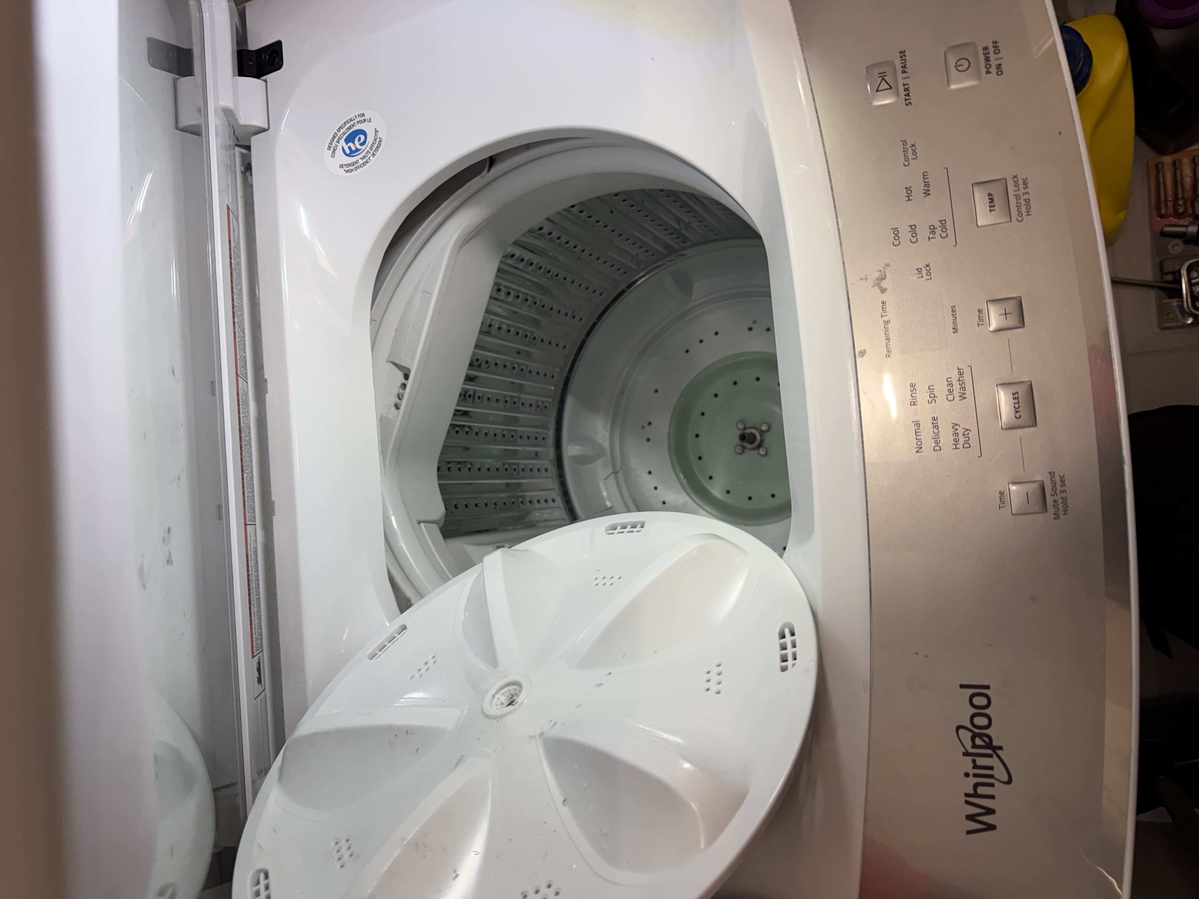 Appliance repair in progress